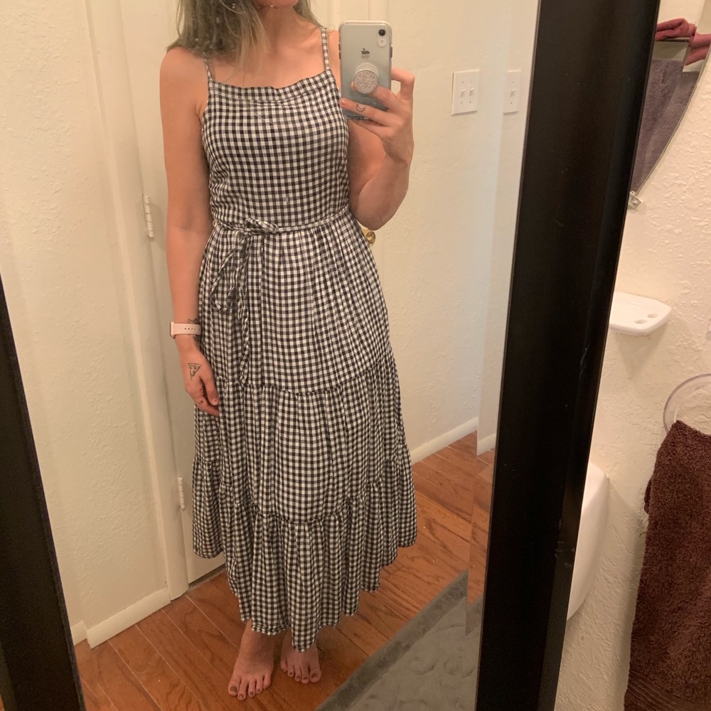 Old Navy black/white gingham dress